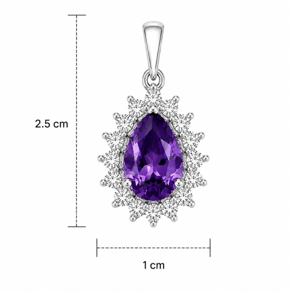Amethyst Royal Drop Pendant
