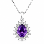 Amethyst Royal Drop Pendant